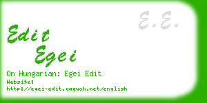 edit egei business card